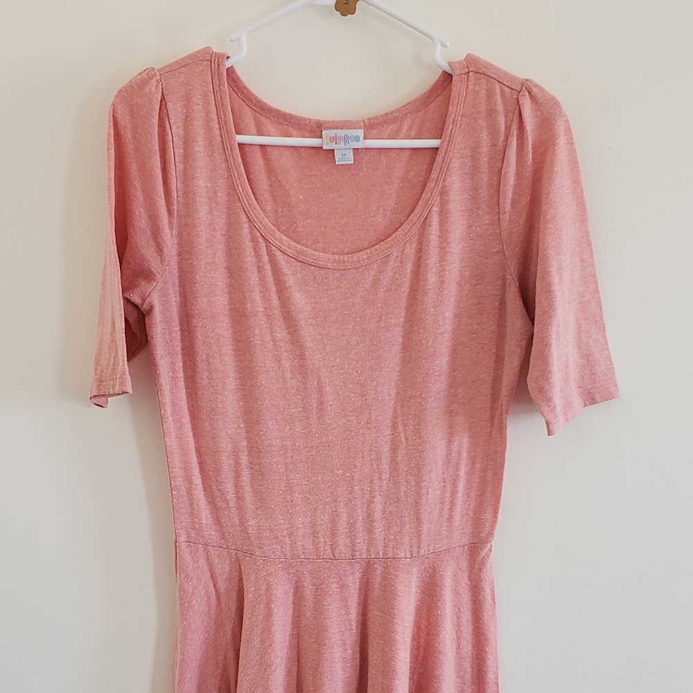 Heathered Pink LuLaRoe Nicole Dress
